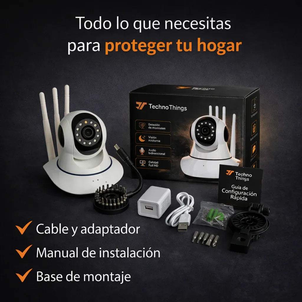 Super Oferta Cámara de seguridad 1080 HD / visión 360 + Cámara espía GRATIS!