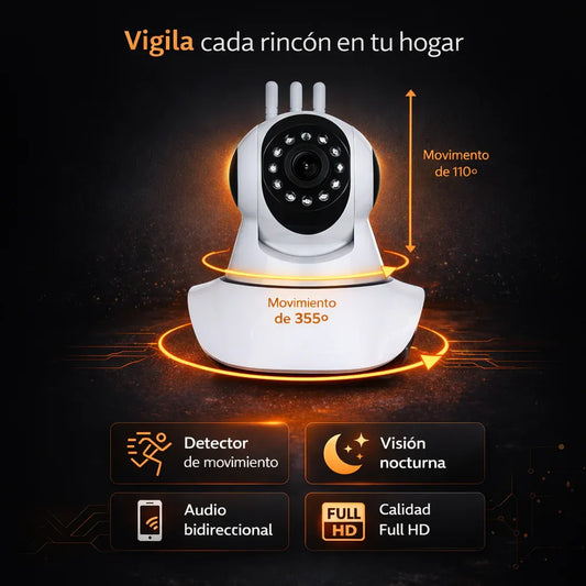 Super Oferta Cámara de seguridad 1080 HD /  visión 360 + Cámara espía GRATIS!